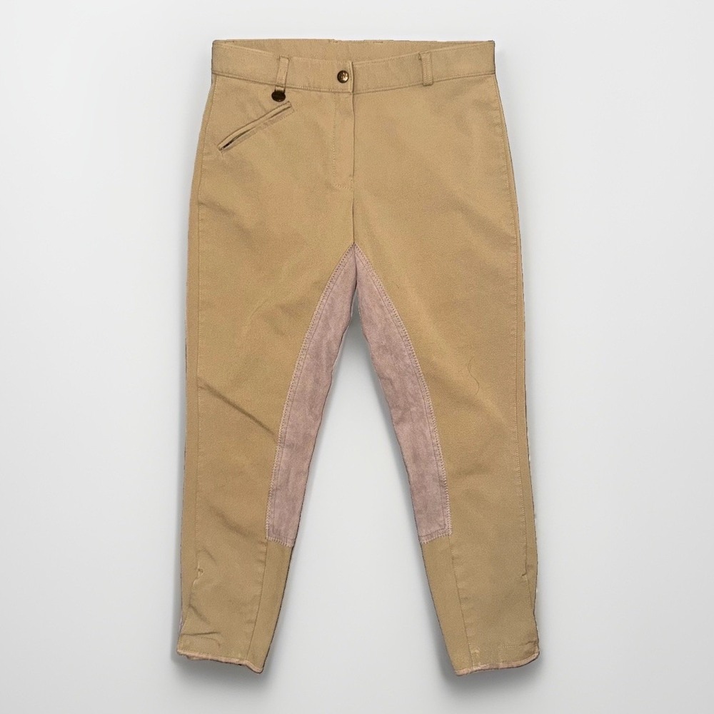 Ovation Pants Womens Size 28 Euroweave Jodhpur Equestrian Riding Breeches Tan